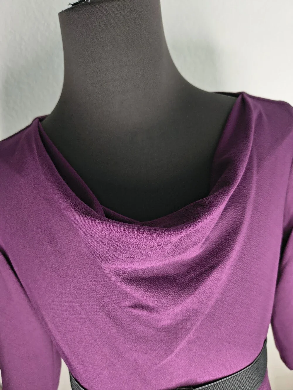 Danny & Nicole Plum Long Sleeve Dress